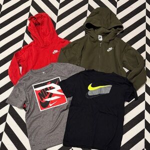 4pc Nike Hoodies and T-Shirts